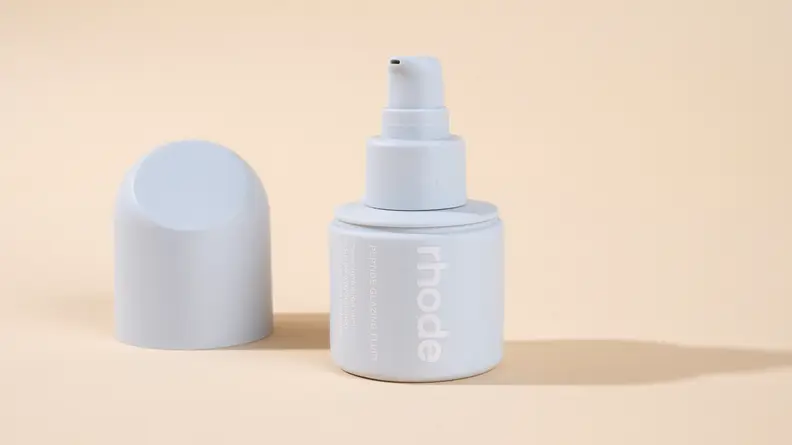 small grey pump bottle