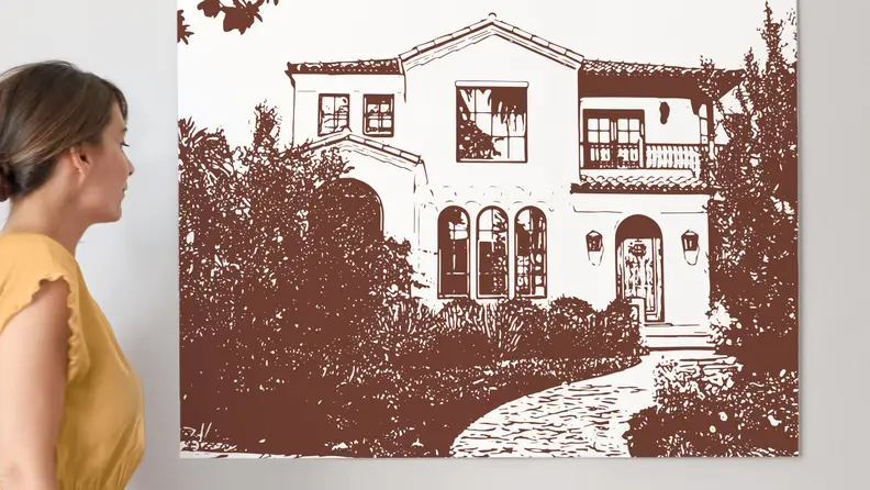 drawing of house