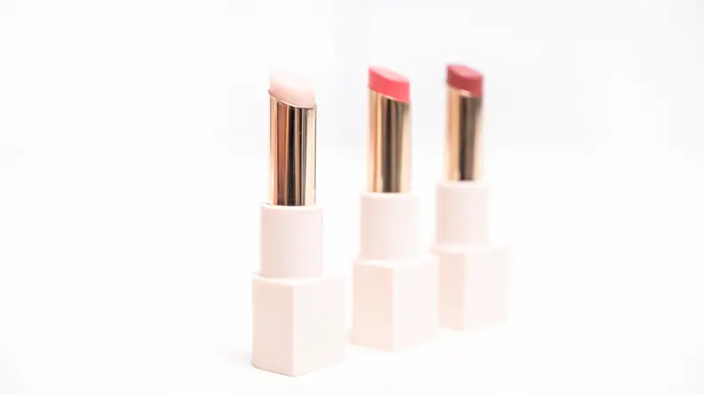 The With Gratitude Dewy Lip Balm from Selena Gomez's Rare Beauty.