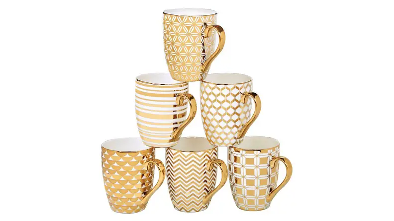 Certified International Gold Mug Set