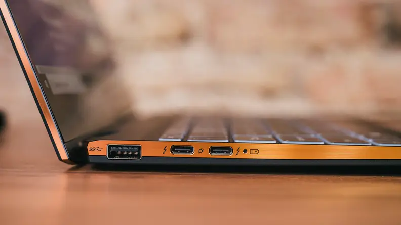 Sideview of ports