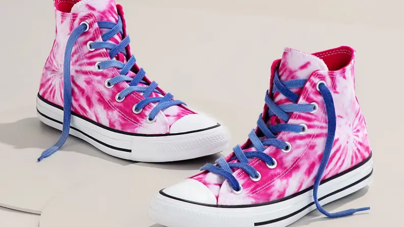 Tie-dye converses