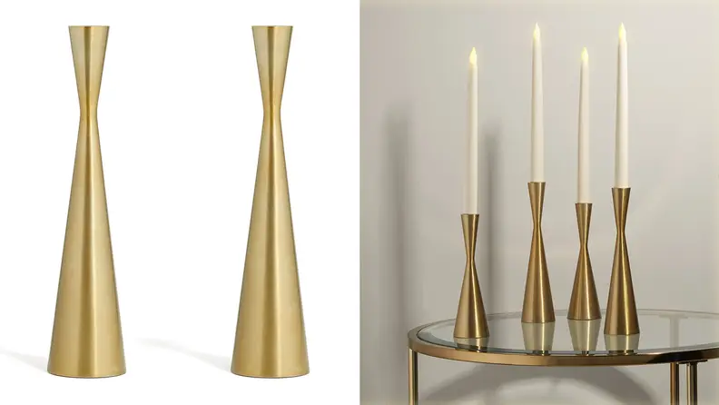 LampLust Brass Candle Holders