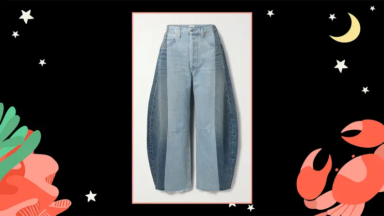 A pair of horseshoe jeans.