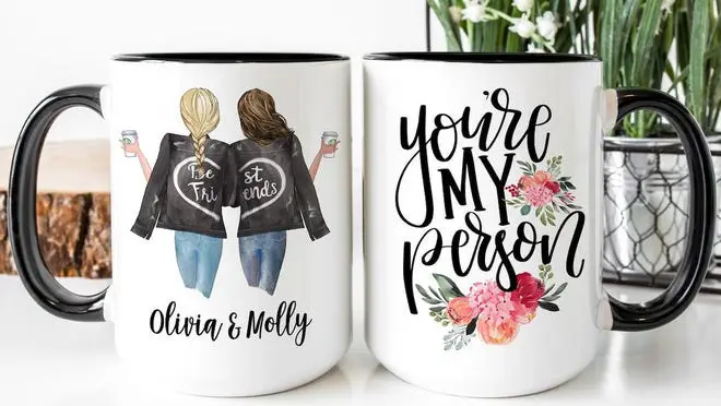 Best friend personalized mugs