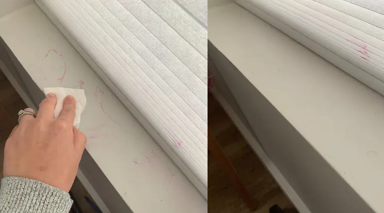 Mr. Clean Magic Eraser Before and After