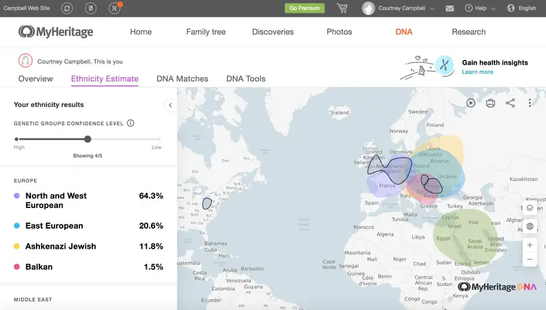 MyHeritage Results