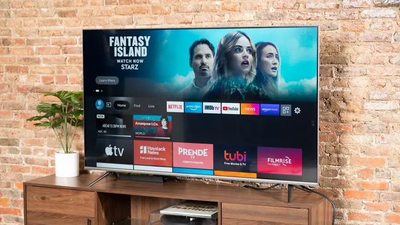 The Fire TV smart platform home screen