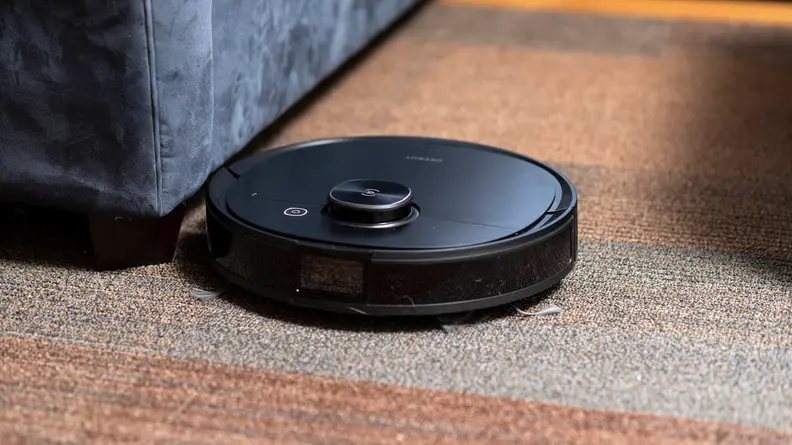 The Ecovacs Deebot T8 uses a system that quickly scans its surroundings.
