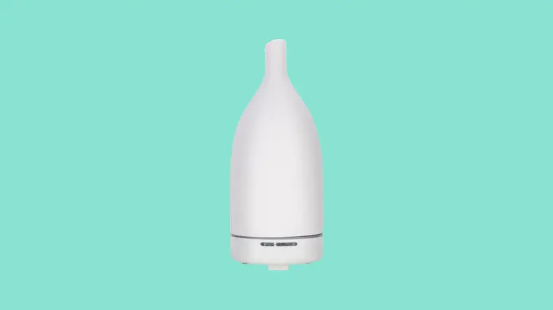 Diffuser against teal background