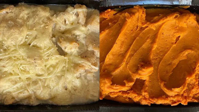 These potato dishes were good in flavor, bad in texture.