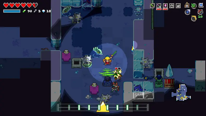 Cadence of Hyrule is a 2D dungeon crawler