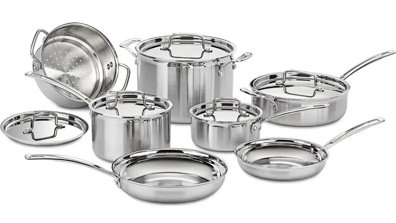 Cuisinart MCP-12NCC Stainless Steel 12-Piece Cookware Set