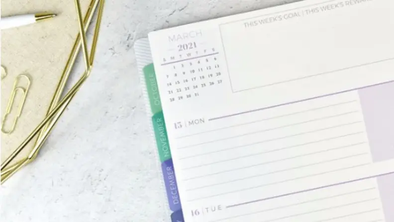 Help older kids stay organized with a weekly planner.