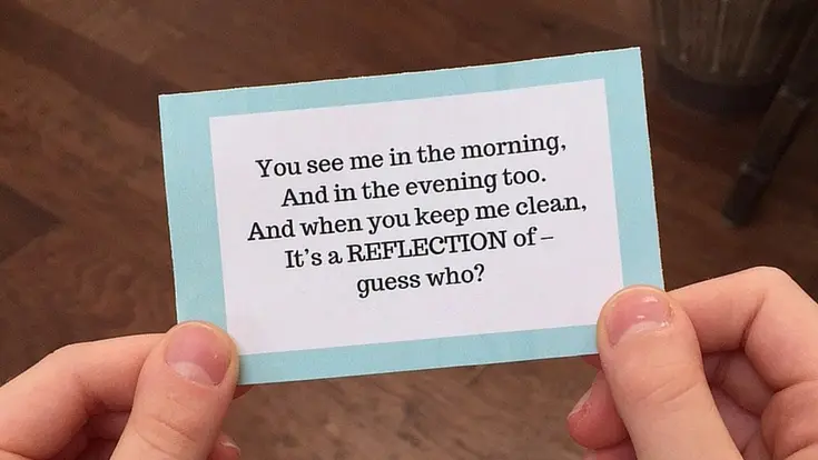 They'll have to decode the rhymes in order to complete this creative hunt.
