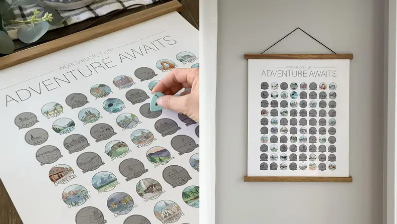 Scratch-off destination list
