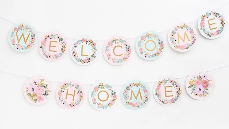 Paper Source garden party letter garland