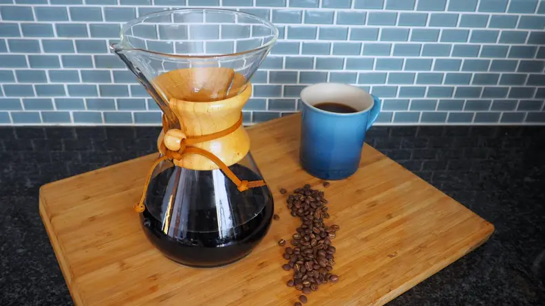 The Chemex pour-over coffee maker made the best tasting coffee.