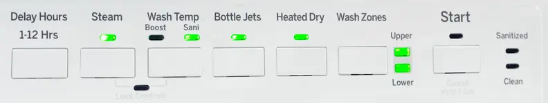 The cycle set may be slim, but you get plenty of useful features—rare for a dishwasher this affordable.