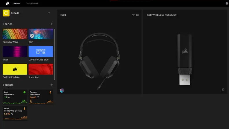Corsair iCue software