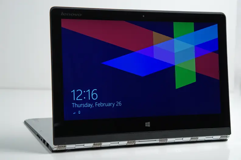 With Stand Mode, the keyboard is tucked out of the way leaving you to use the touchscreen.