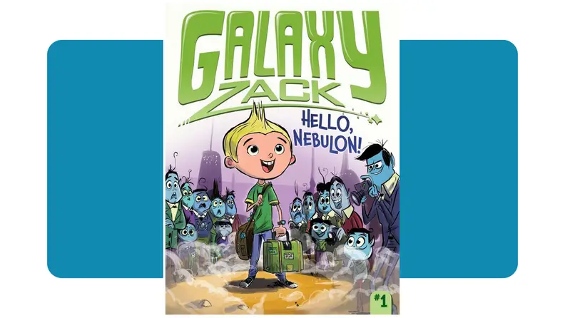Front cover illustration of _Galaxy Zack_ children's book.