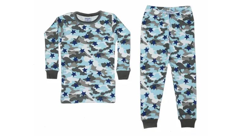Baby Steps Camo Stars pajamas