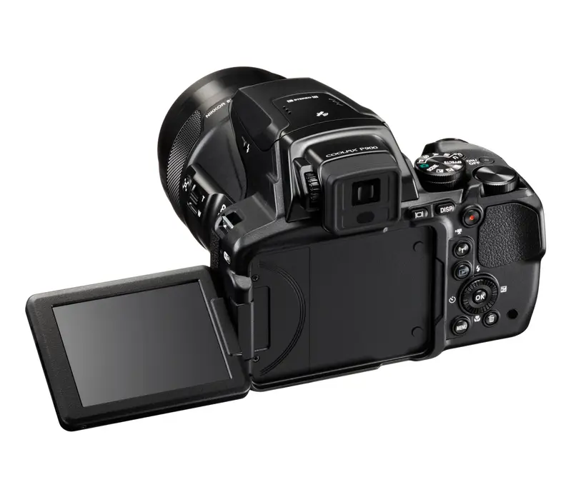 The P900 has a full swivel screen, making it more video friendly.