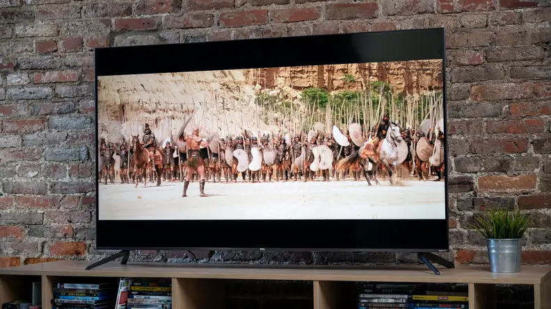 The TCL 5-Series displaying HD content