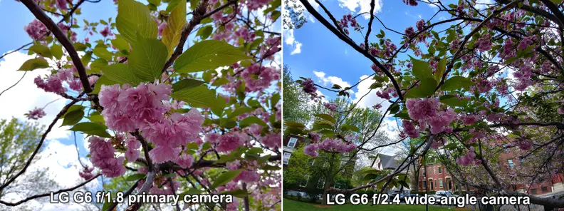 LG G6 Camera Lens Comparison