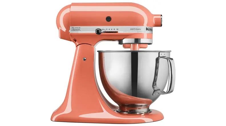Our favorite stand mixer is available in Bird of Paradise, a warm coral color