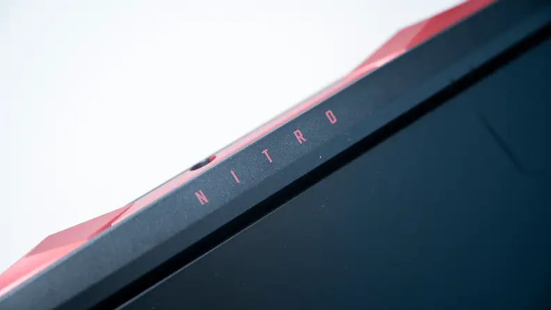 Closeup of logo on back of chassis