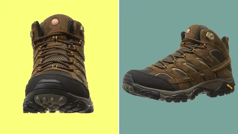 Product shots of the MOAB 2 waterproof boot.