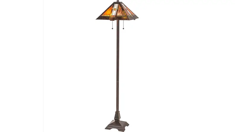 The Meyda floor lamp, floating in a white void.