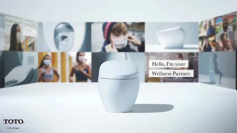 A small white container with a lid is accompanied by a caption: 