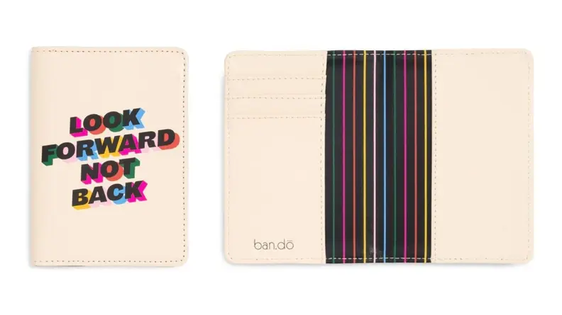 Look Forward Not Back Passport Holder