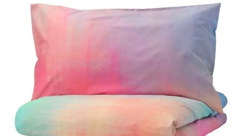 A Pipstakra duvet cover and pillowcase from Ikea