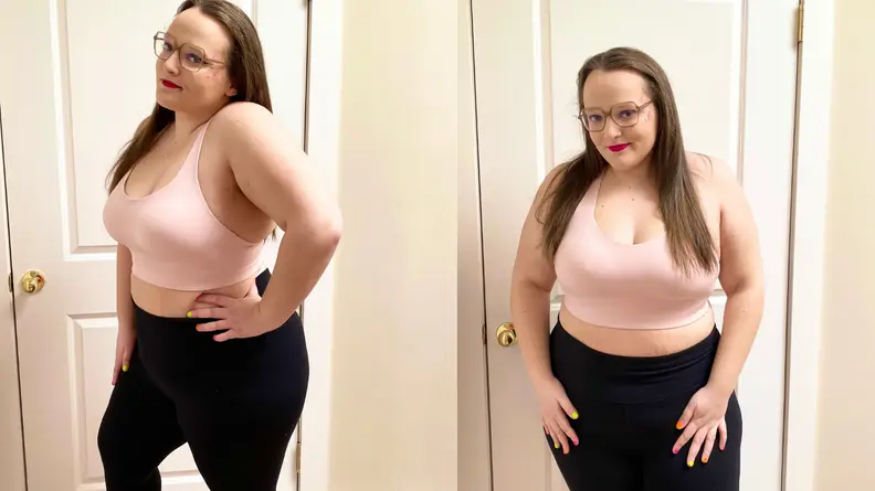 Casey in the Athleta Advance Bra and Elation 7/8 Tight