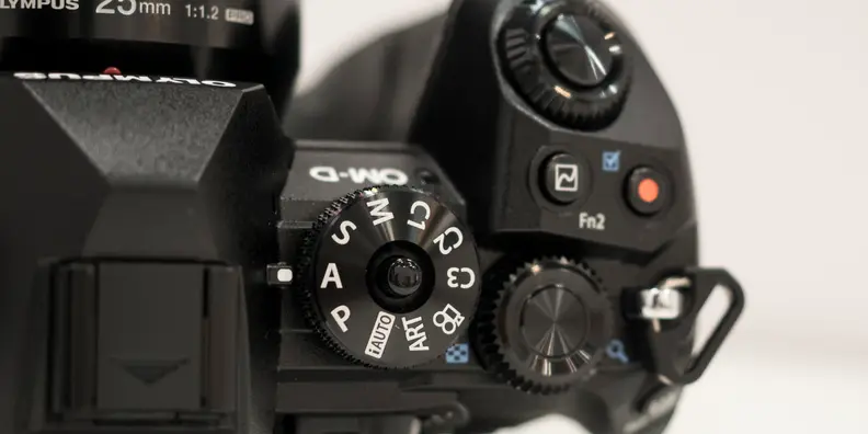 Olympus OM-D E-M1 Mark II Mode Dial Top Controls