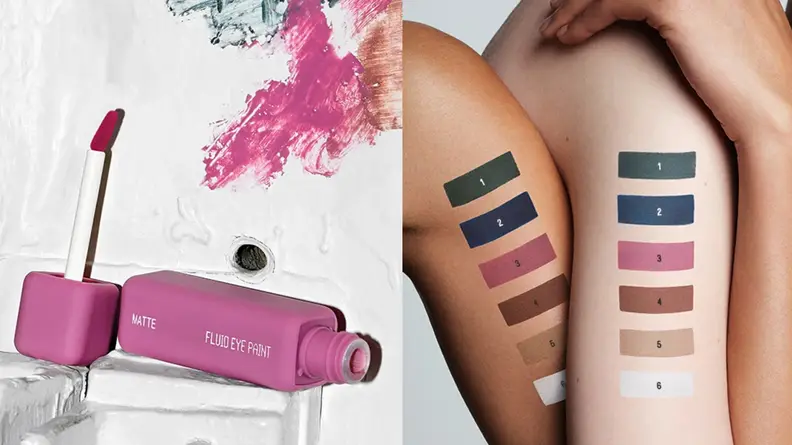 The Fluid Eye Paint from Halsey's About-Face makeup line.