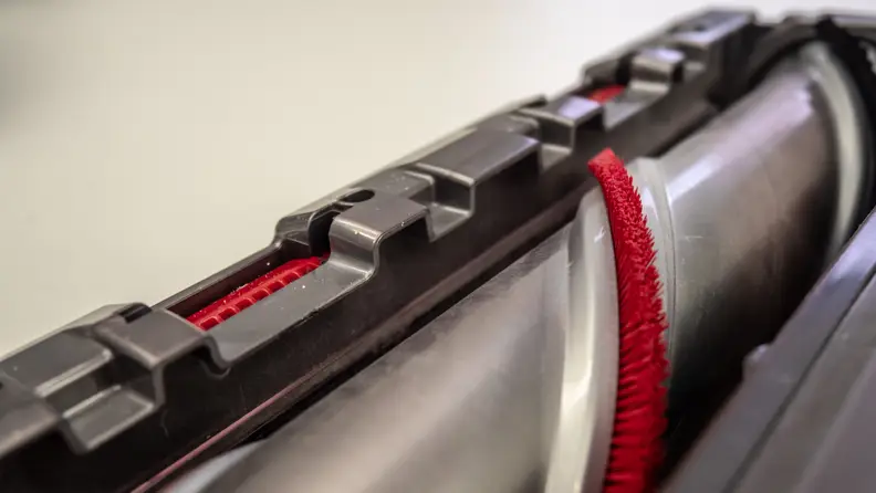 A close up of the Dyson V11 brush roll