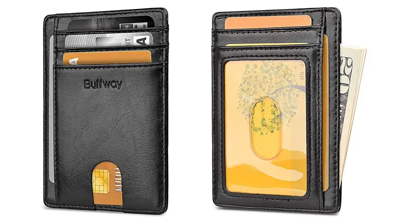 Buffway Slim Minimalist Front Pocket Wallet