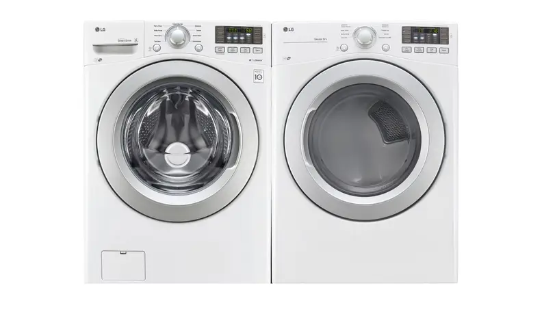 The 4.5-cu.-ft. drum is covered in bubbles that help scrub clothes without destroying them.