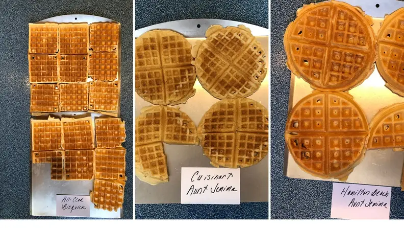 Testing waffle irons meant making a lot of waffles