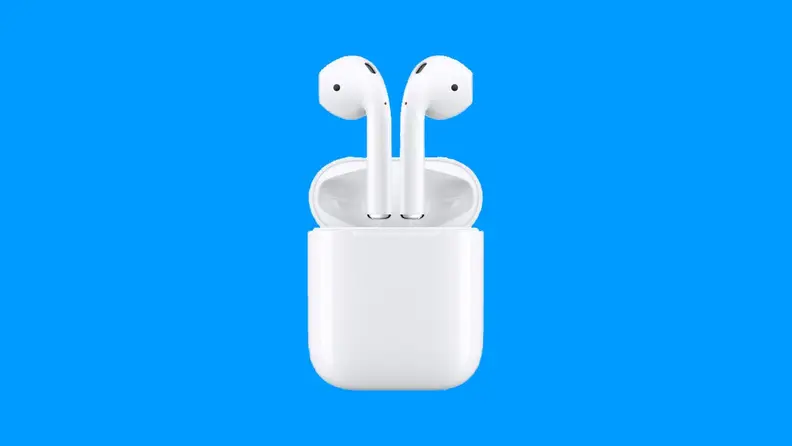 A pair of Apple Airpods.