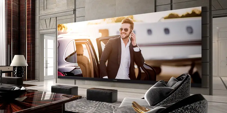 I hope you like the industrial look, because you'll need some concrete walls to hold up a 1,700 lb TV.
