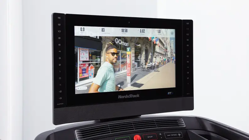 The screen from the NordicTrack 2450.