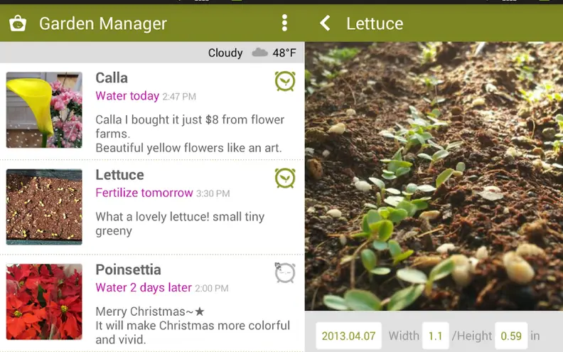 Garden Manager: Plant Alarm