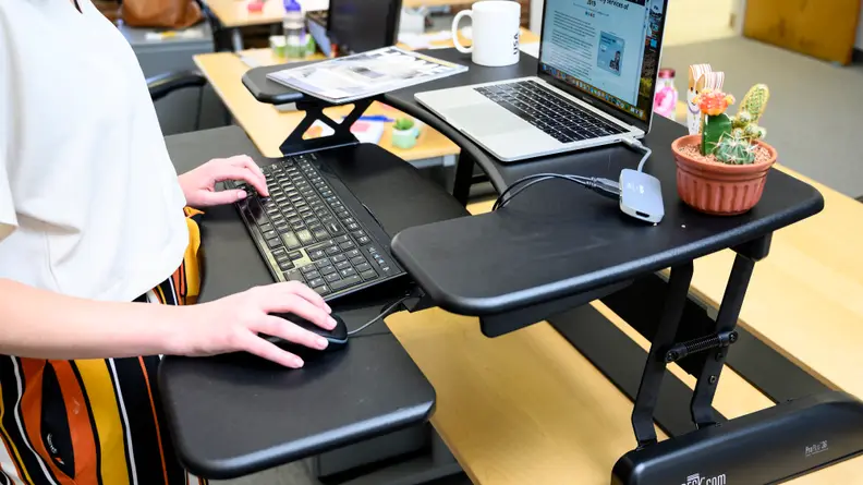 Reviewed tested standing desks like this one, from Varidesk