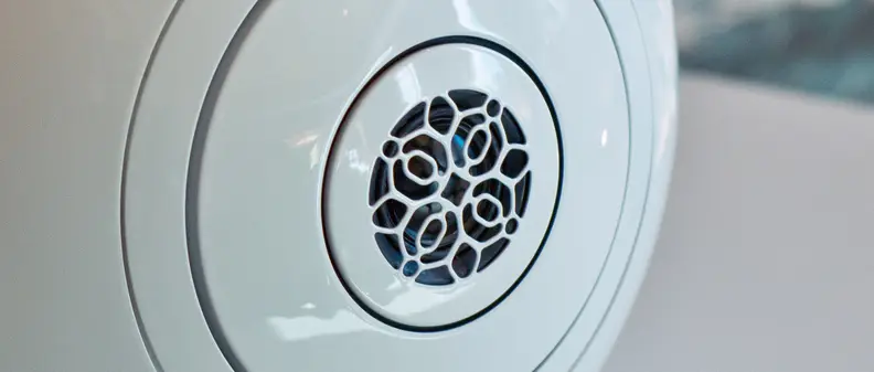 A photo of the Devialet Phantom's front tweeter.